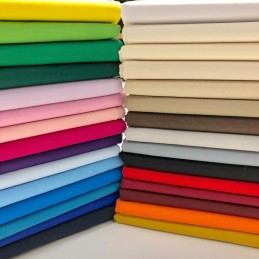 Lifestyle 100% Cotton Fabric Plain Coloured Solid 150cms Wide 135gsm