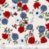 SALE 100% Cotton Fabric Windham Sabrina Rose & Poppy Floral Flower Maiden Lane