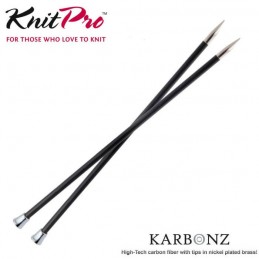 KnitPro 25cm Karbonz Single...