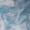 Snowflakes Organza Fabric Christmas Voile Tutu Sparkle Glitter Xmas Crystal