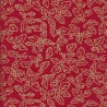 100% Cotton Fabric John Louden Christmas Holly Berries Mistletoe