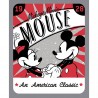 (REMNANT) 100% Cotton Fabric Springs Creative Disney Classic Mickey & Minnie Panel 90cm x 110cm