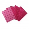 100% Cotton Fabric Essential Trend Pink Fat Quarter Bundle Shapes Patchwork