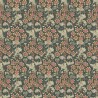 William Morris Orchid Cotton Panama Digital Fabric Floral Bouquet Upholstery