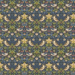 William Morris Strawberry Thief WMP013 Navy