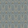 William Morris Pure Cotton Panama Fabric Snakeshead Floral Damask Upholstery