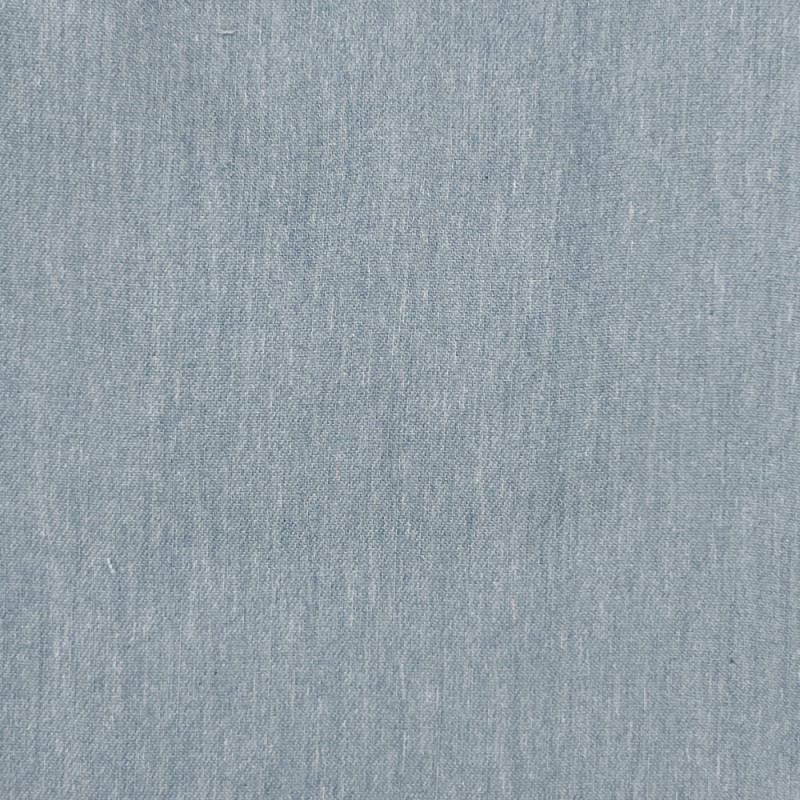 100% Cotton Chambray Denim Fabric Light Blue Summer Lightweight 3.6oz 153cm  Wide