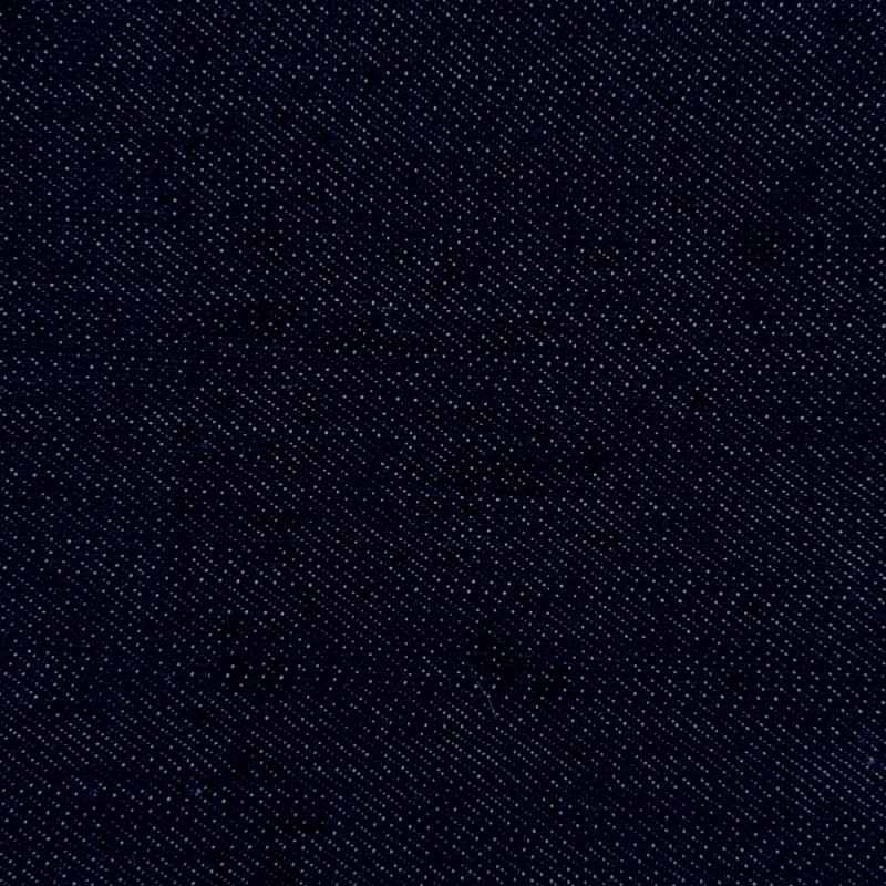Cotton Rich Stretch Denim Fabric With Spandex 8.9oz Dark Wash Blue 152cm  Wide
