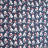 SALE 100% Cotton Digital Fabric Oh Sew Christmas Pugs Dog Santa Hat Xmas 140cm Wide