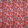 SALE Polycotton Fabric Christmas Gingerbread Snowman Candy Canes Stockings Festive
