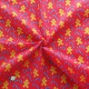 SALE Polycotton Fabric Christmas Gingerbread Men Candy Canes Festive Sweet Treats