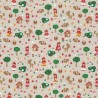 Cotton Rich Linen Look Fabric Little Red Riding Hood Granny's House Upholstery