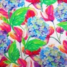 SALE Cotton Linen Look Fabric Watercolour Look Flower Floral Paint Effect Chapter Close Half Panama