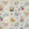 SALE Vinyl PVC Tablecloth Fabric Butterfly Floral Flower Lewis Street 140cm Wide