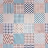 SALE Seconds PVC Tablecloth Collage Tile Effect Multiple Pattern Print Craft Fabric 140cm Wide