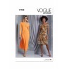 Vogue Patterns V1968 Misses' Close-Fitting Knit Dresses Long or Short Sleeves