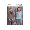 Vogue Patterns V1972 Misses' Semi-Fitted Lined Jacket with Shawl Collar