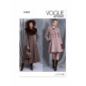 Vogue Patterns V1971 Misses' Lined Fitted Double-Breasted Coat in Five Lengths