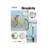 Simplicity Sewing Pattern S9804 Bicycle Baskets, Bags and Panniers Easy to Sew