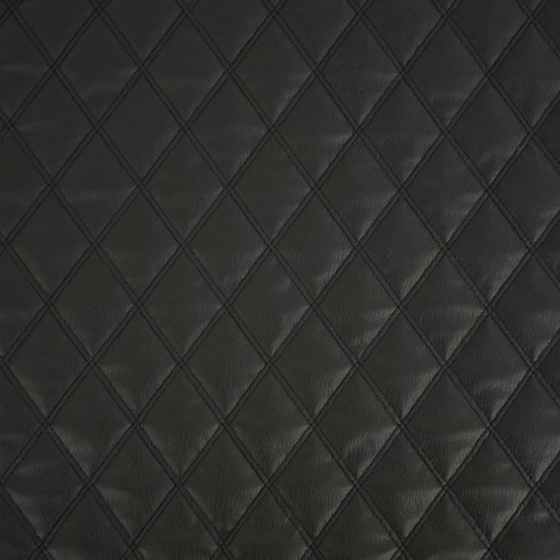 Leatherette Fabric Stitched Vinyl Diamond Trellis Faux Quilted Upholstery