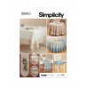 Simplicity Sewing Pattern S9815 Tabletop Décor Tablecloth Table Topper Napkins