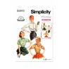 Simplicity Sewing Pattern S9818 Misses' Vintage 1950s 'Simple To Make' Blouses