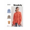 Simplicity Sewing Pattern S9821 Misses' Blouses Sophisticated Silhouette Shirt