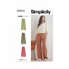 Simplicity Sewing Pattern S9823 Misses' Easy-To-Sew Trousers In Two Lengths
