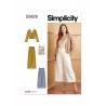 Simplicity Sewing Pattern S9826 Misses' Trousers Two Lengths, Camisole, Cardigan