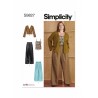 Simplicity Sewing Pattern S9827 Women's Trousers Two Lengths, Camisole, Cardigan
