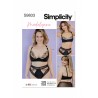 Simplicity Sewing Pattern S9833 Misses' Bra, Panty, Thong by Madalynne Intimates