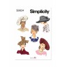 Simplicity Sewing Pattern S9834 Misses' 1930s and 40s-Style Hats in Five Styles