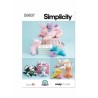 Simplicity Sewing Pattern S9837 Easy To Sew Plush Animals by Carla Reiss Design