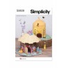 Simplicity Sewing Pattern S9839 Fabric Critter Houses by Carla Reiss Design