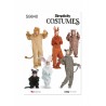 Simplicity Sewing Pattern S9840 Children's and Adult's Five Animal Costumes