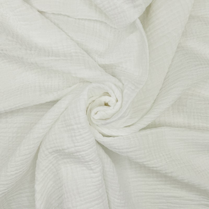 Double Gauze 100% Cotton Fabric Lightweight Dressmaking 132cm Wide