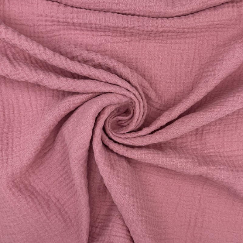 Double Gauze 100% Cotton Fabric Lightweight Dressmaking 132cm Wide