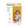 Butterick Sewing Pattern B6950 Babies' Rompers, Dress, Bloomers and Headband
