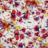 Digitally Printed Viscose Jersey Fabric Parma Watercolour Floral Flower Italian