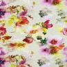 Digitally Printed Viscose Jersey Fabric Venice Watercolour Floral Flower Italian