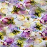 Digitally Printed Viscose Jersey Fabric Catania Watercolour Floral Flower Pansy