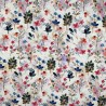 Digitally Printed Viscose Jersey Fabric Naples Scattered Floral Flower Italian