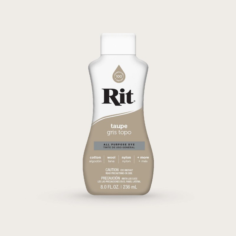 Rit Dye All Purpose Natural Fibre Fabric Liquid Dye 236ml in 34 Colours
