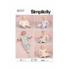 Simplicity Sewing Pattern S9727 Easy 15" Baby Doll Clothes, Hat and Headband