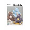 Simplicity Sewing Pattern S9731 18″ (46cm) Stuffed Bear by Carla Reiss Design