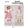 Simplicity Sewing Pattern S9735 Misses' Costume Skirt Pullover Dress Jumper