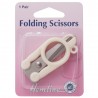 Hemline Scissors H353.F Folding Metal Plastic Handles 3.17cm/1.25in
