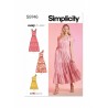 Simplicity Sewing Pattern S9746 Easy-To-Sew Misses' Dresses Elasticated At Waist