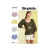 Simplicity Sewing Pattern S9749 Misses' Elasticated Tops Four Style Variations