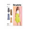 Simplicity Sewing Pattern S9751 Misses' Knit Skirts and Trousers in Two Lengths